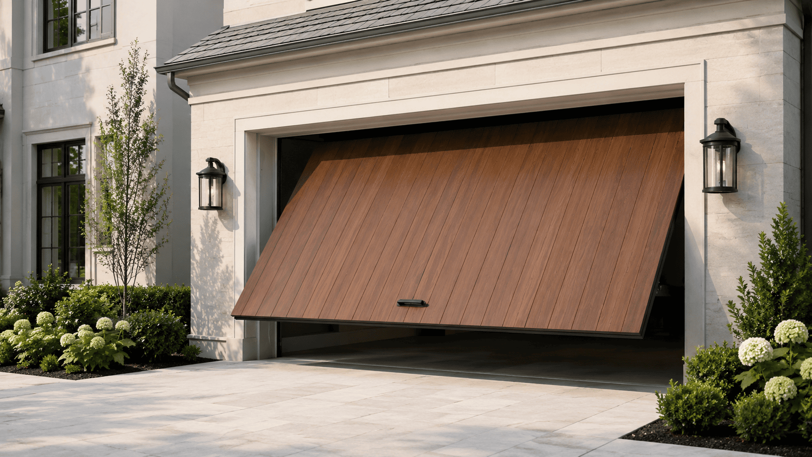 Garage door repair in progress — Hunters Hill